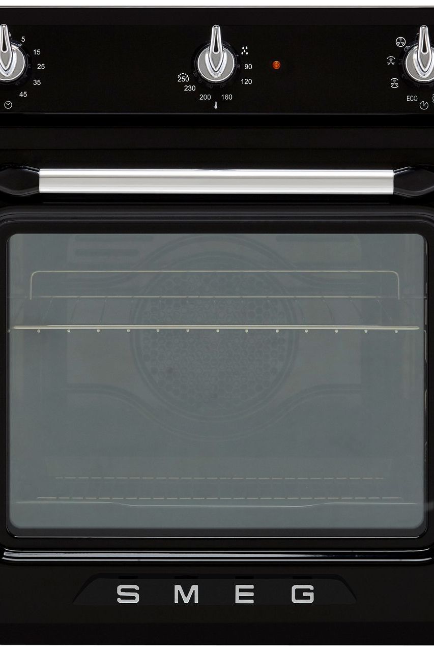 Black SMEG Victoria Single Oven, Multifunction, Vapour, 600 mm