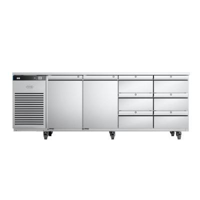 Light Gray Foster EP1/4H/43-326 EcoPro G3 2 Door & 6 Drawer Refrigerated Counter, 585 Litres - Contact Us For Availability