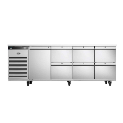 Light Gray Foster EP1/4H/43-316 EcoPro G3 1 Door & 6 Drawer Refrigerated Counter, 585 Litres - Contact Us For Availability