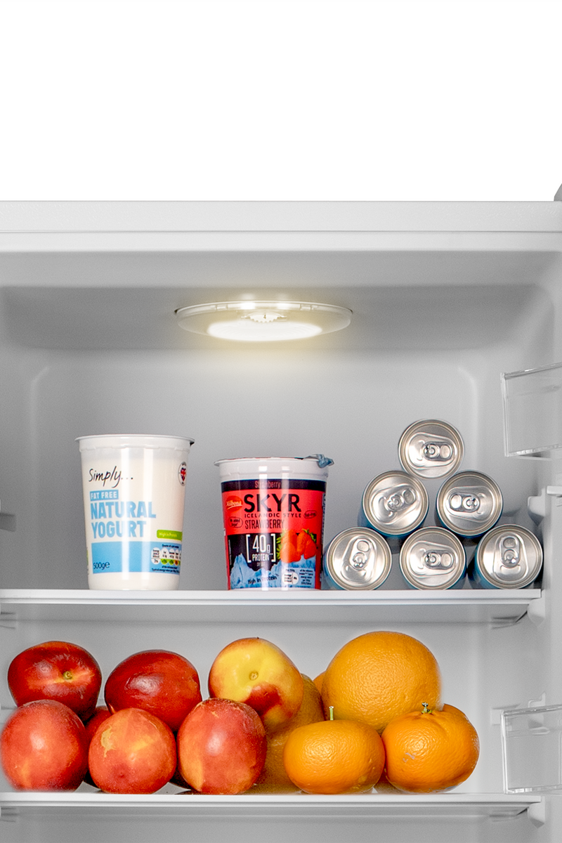 Gray SIA White Freestanding 268L Combi Fridge Freezer
