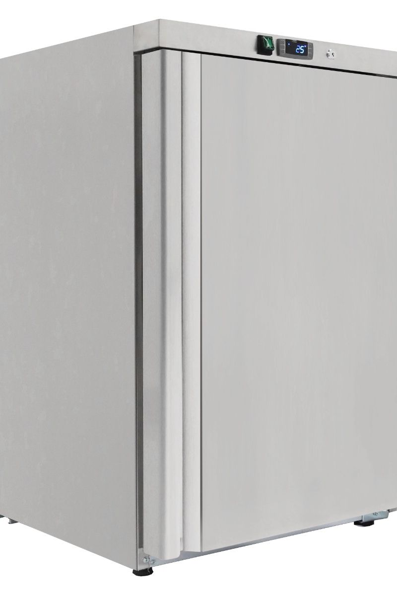 Gray Sterling Pro Cobus SPF200S Single Door Stainless Steel Undercounter Freezer, 140 Litres - In Stock