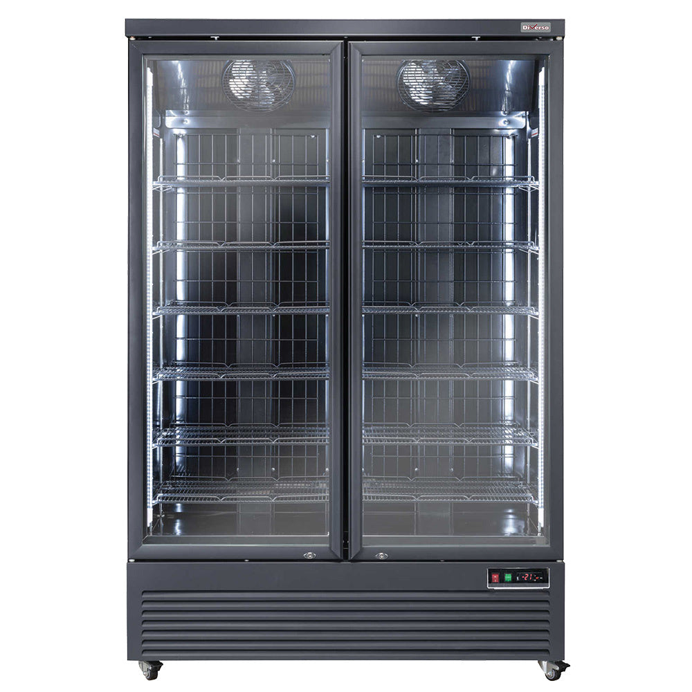Dim Gray Diverso WR-NV99-2B Vertical freezer showcase, 1084 liters - BLACK - Contact Us For Availability