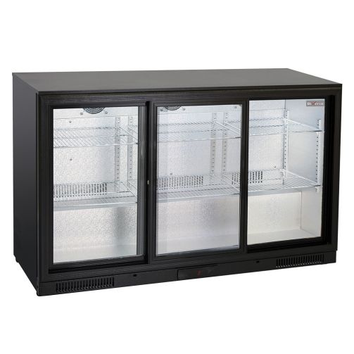 Gray Diverso WR-TAS3-E3 Ventilated bottle cooler, 3 sliding glass doors - Contact Us For Availability