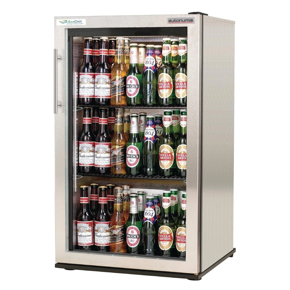Gray Autonumis RUC00012 EcoChill Single Door Bottle Cooler, 84 x 330ml Bottles - Contact Us For Availability