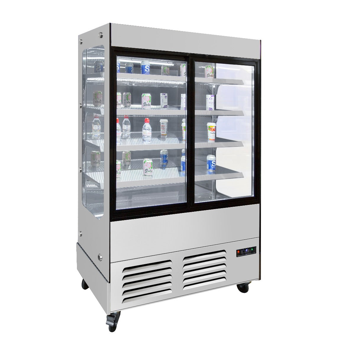 Gray Atosa YLM480B Closed Display Multideck, 1000mm - Contact Us For Availability