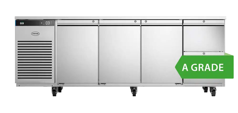 Light Gray Foster EP1/4H/43-308 EcoPro G3 3 Door & 2 Drawer Refrigerated Counter, 585 Litres - Contact Us For Availability