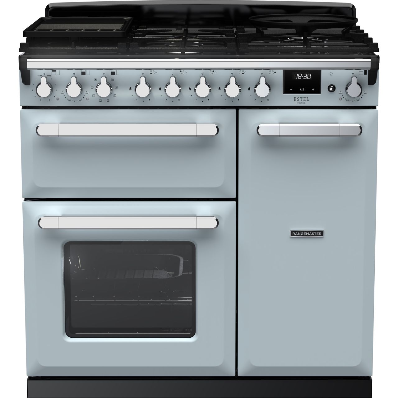 Dark Gray Rangemaster Estel Deluxe 90 Range Cooker, 900 mm
