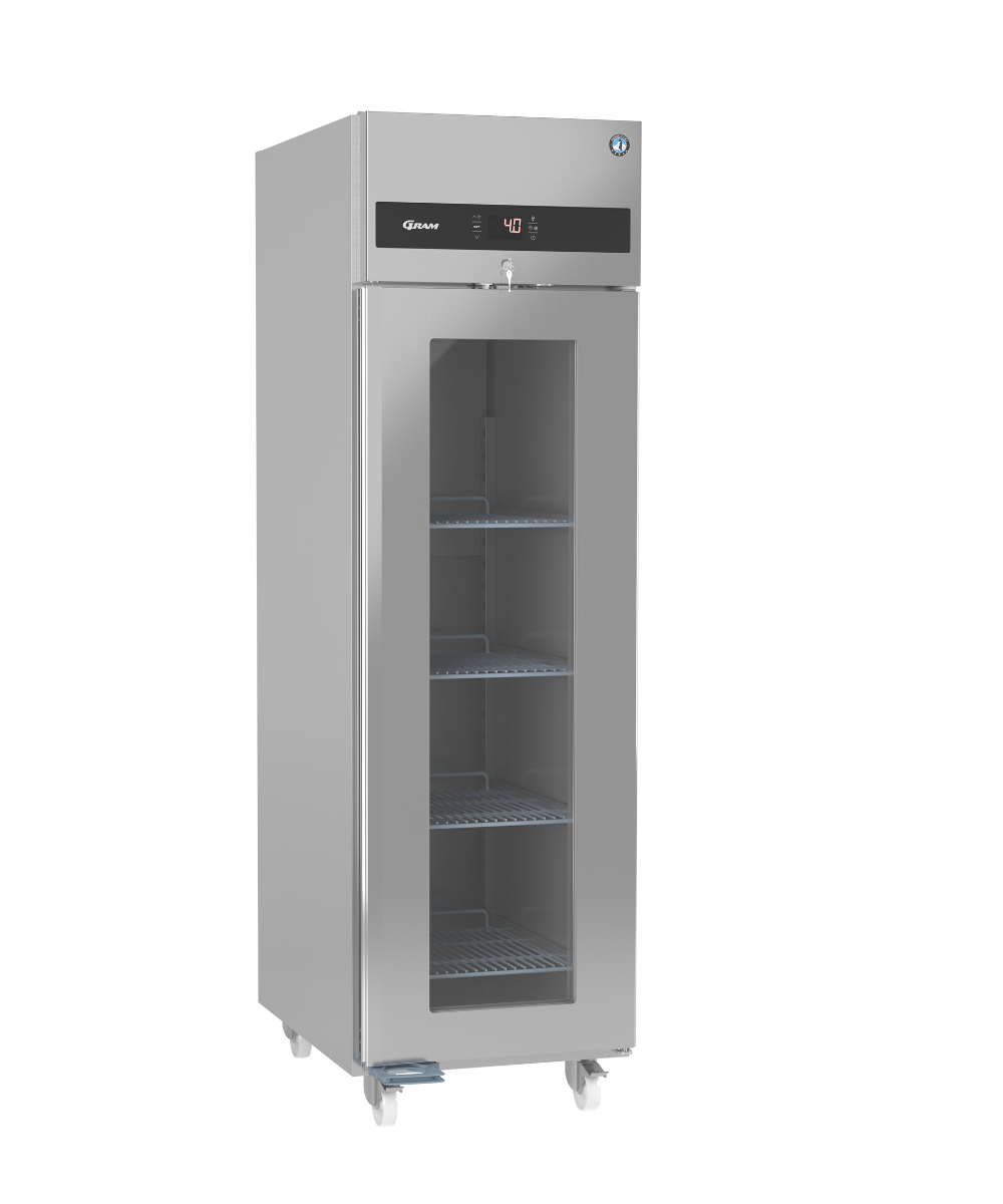 Dark Gray Hoshizaki Premier KG 60 C DR U Glass Single Door Stainless Steel Upright Display Refrigerator, 480 Litres - Contact Us For Availability