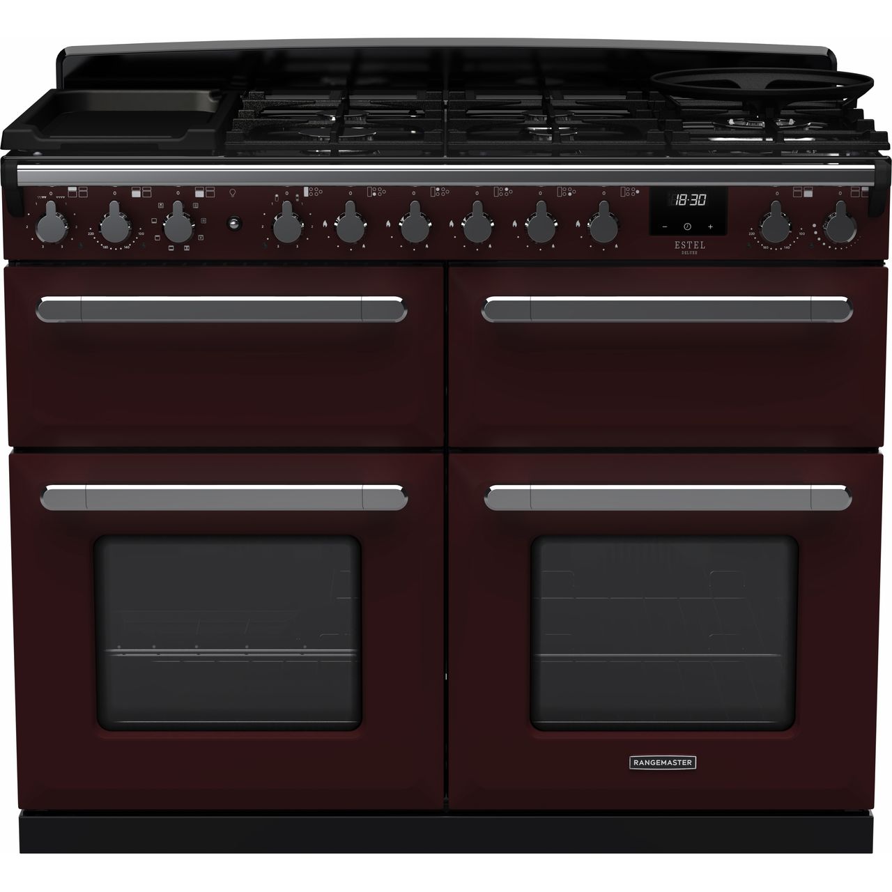 Black Rangemaster Estel Deluxe 110 Range Cooker, 1092 mm