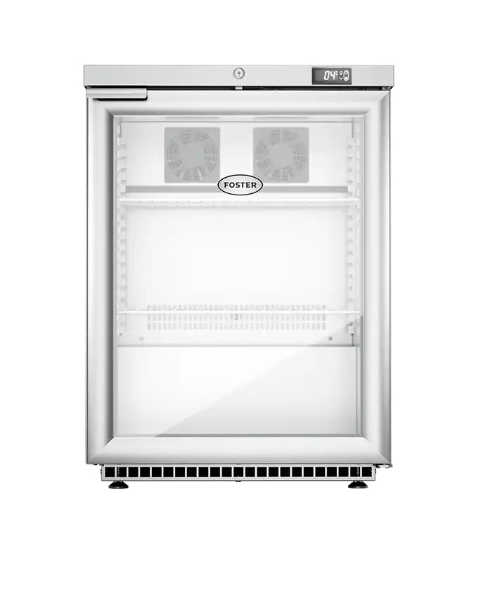 Lavender Foster HR150G/13-174 Single Glass Door Undercounter Cabinet Display Refrigerator, 150 Litres - Out Of Stock