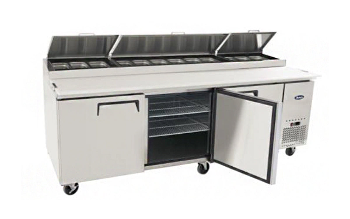 Dark Slate Gray Atosa MPF8203GR 3 Door Refrigerated Preparation Table, 804 Litres - Contact Us For Availability
