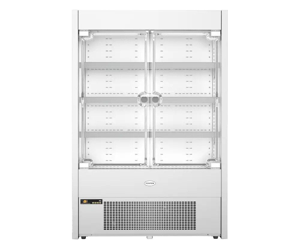 Light Gray Foster FMSLIM1200NG/18-155 Slimline Multideck with Fully Frameless Doors, 1200mm - Contact Us For Availability