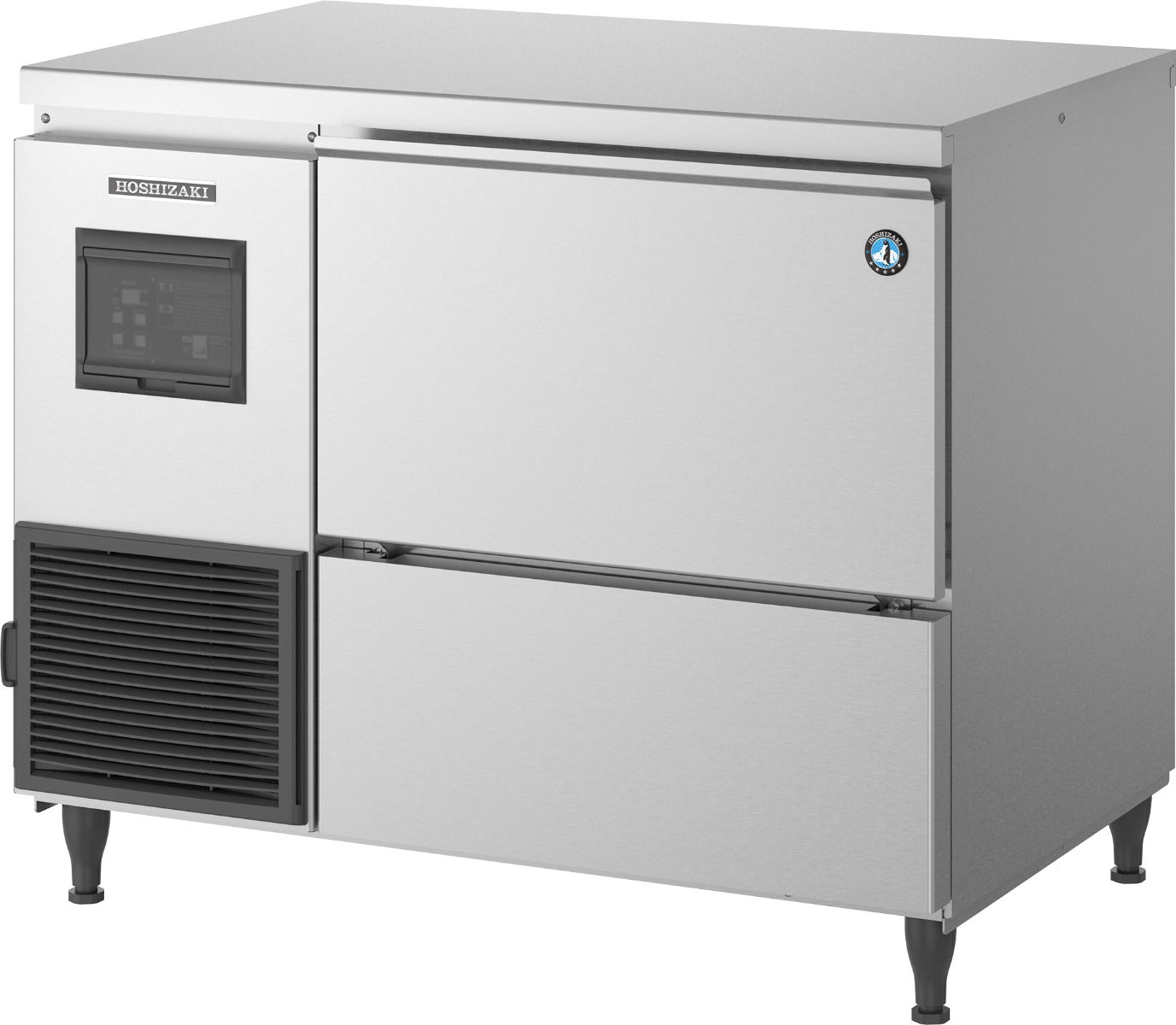 Light Gray Hoshizaki FM-150KE-N Self Contained Nugget Ice Maker, 140kg/24hrs Output / 32kg Storage - Contact Us For Availability