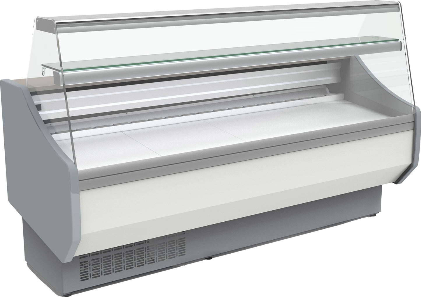 Light Gray Coreco CVED-8-10-R Flat Glass Serveover, 1055mm - Low Stock