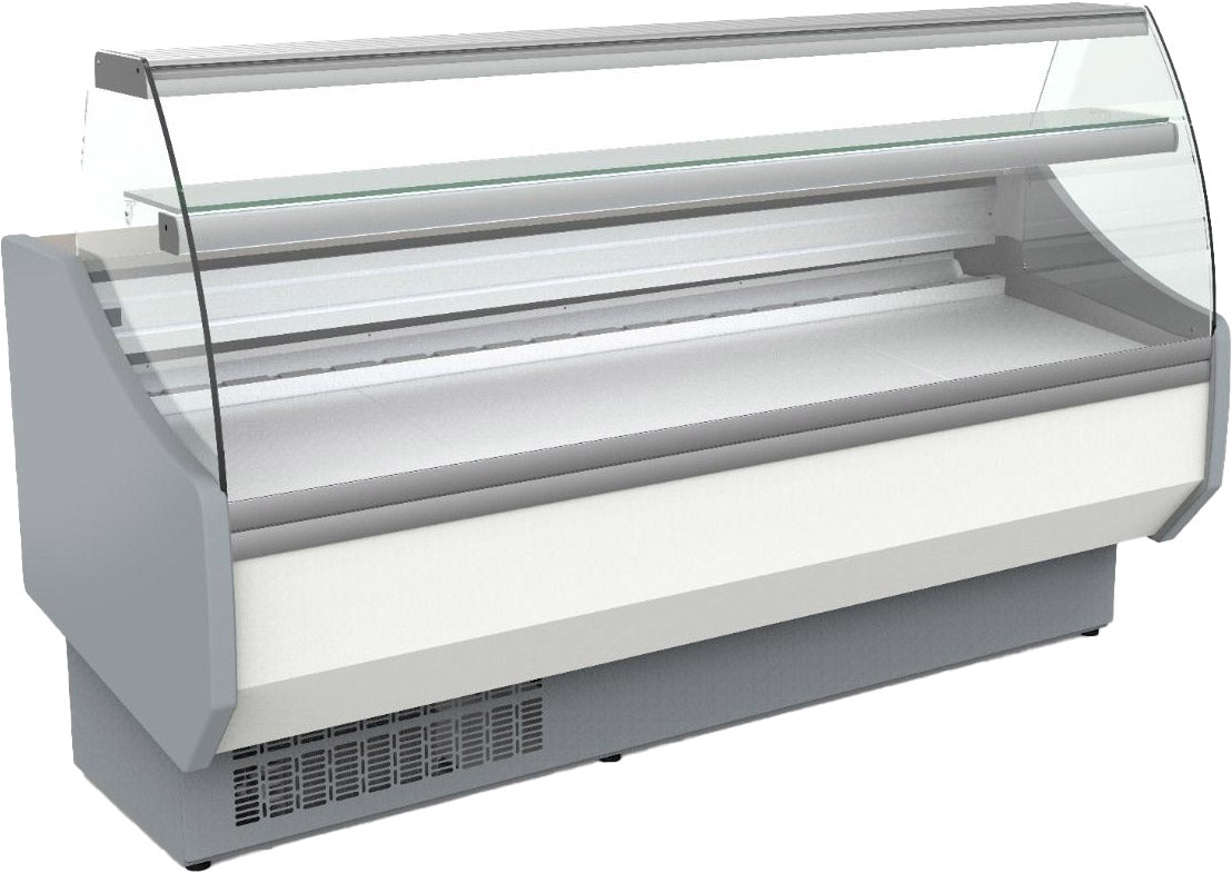 Gray Coreco CVED-8-15-C Curved Glass Serveover 1525mm - Out Of Stock