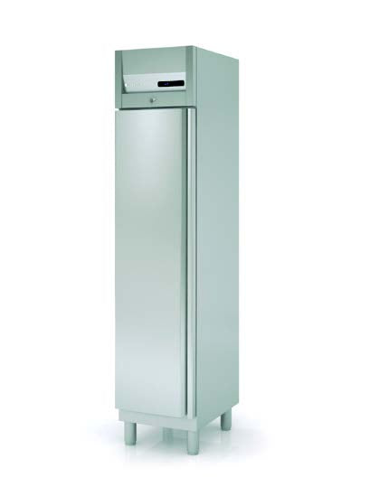Light Gray Coreco AGR-50-R2 Single Door Stainless Steel Upright Fridge, 303 Litres - Low Stock