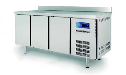 Light Gray Coreco TGC-180-S 3 Door Preparation Counter Freezer, 399 Litres - Special Order