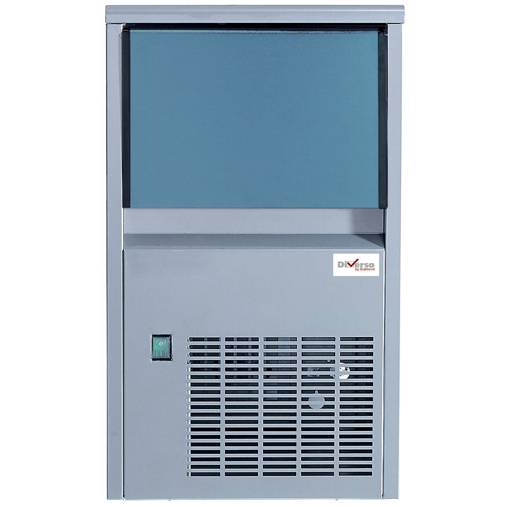 Light Slate Gray Diverso WR-SP24-A-R2X Full ice cube maker, (14 gr) 24kg/24h with storage 6 kg stainless steel - Contact Us For Availability