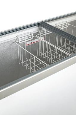 Light Gray Vestfrost DFG505 Display Chest Freezer, 492 Litres
