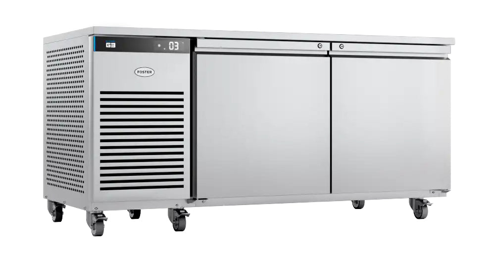 Light Gray Foster EP2/2H/43-350 EcoPro G3 2 Door Refrigerated Counter, 495 Litres - In Stock