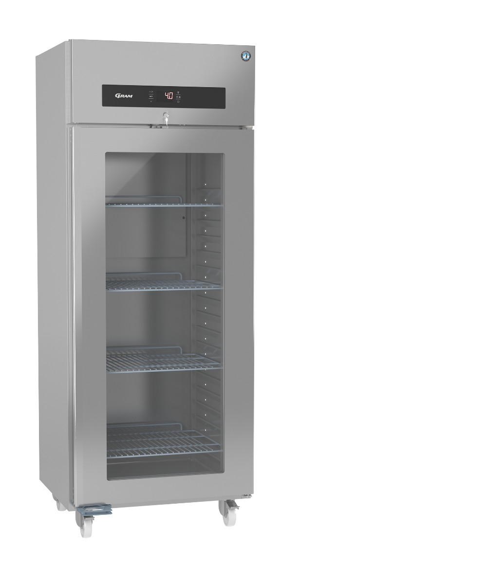 Light Slate Gray Hoshizaki Premier KG W80 C DR U Glass Single Door Stainless Steel Upright Display Refrigerator, 700 Litres - Contact Us For Availability