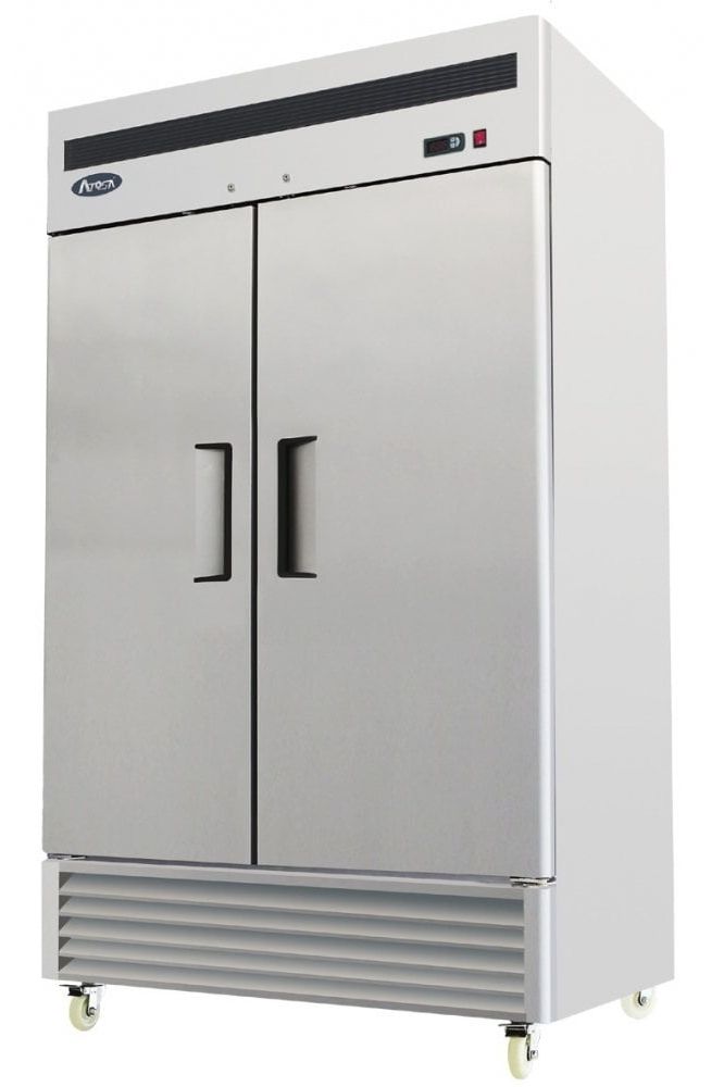 Gray Atosa MBF8187GR Double Door Bottom Mounted Gastronorm Upright Fridge, 1300 Litres - Contact Us For Availability