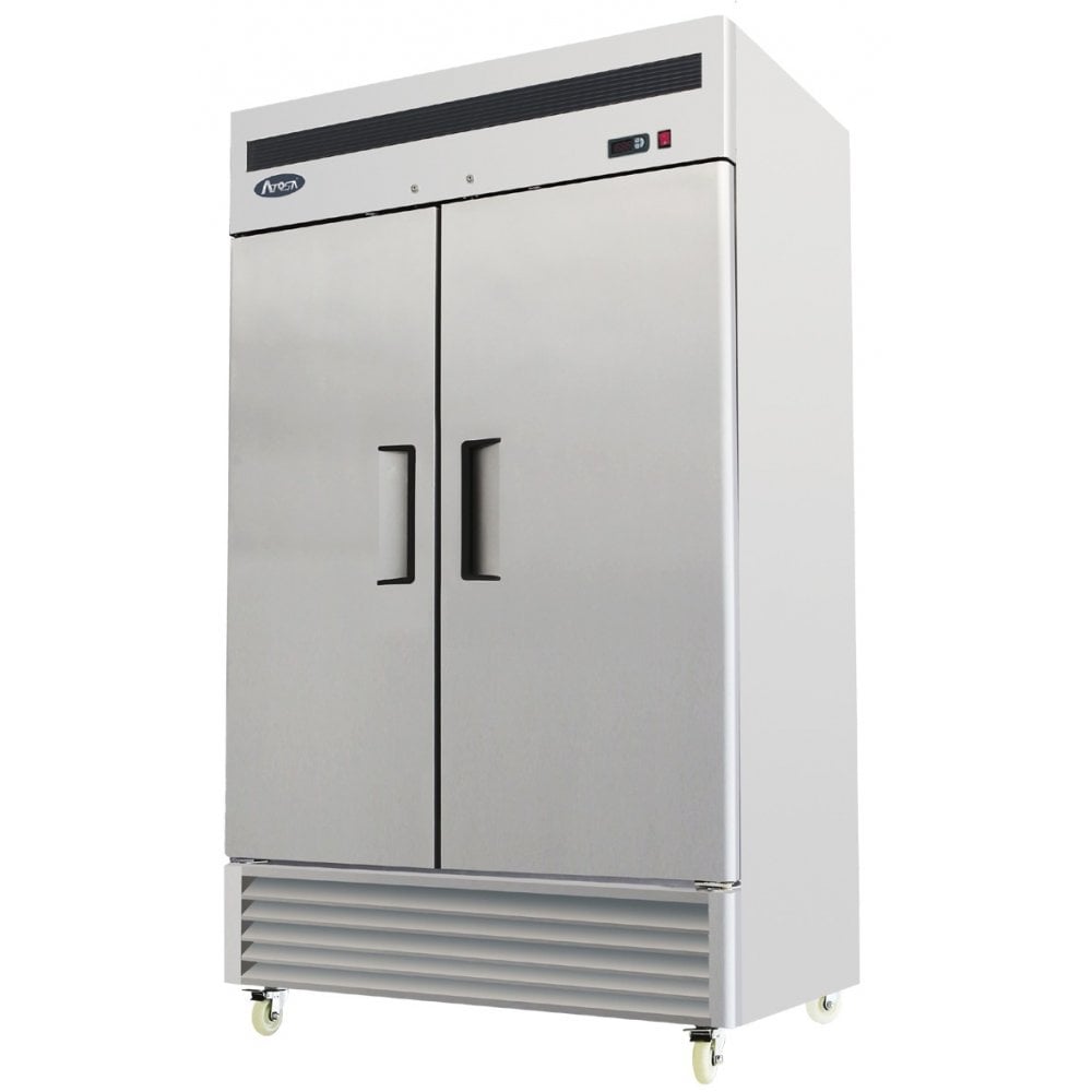 Gray Atosa MBF8187GR Double Door Bottom Mounted Gastronorm Upright Fridge, 1300 Litres - Contact Us For Availability