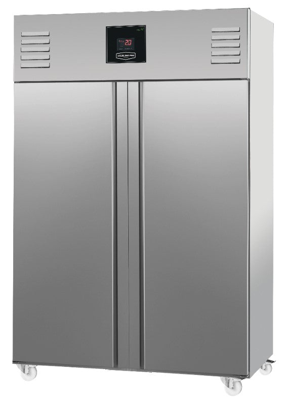 Light Slate Gray Sterling Pro Vantage XNI142 Double Door Storage Cabinet Freezer, 1400 Litres - Low Stock