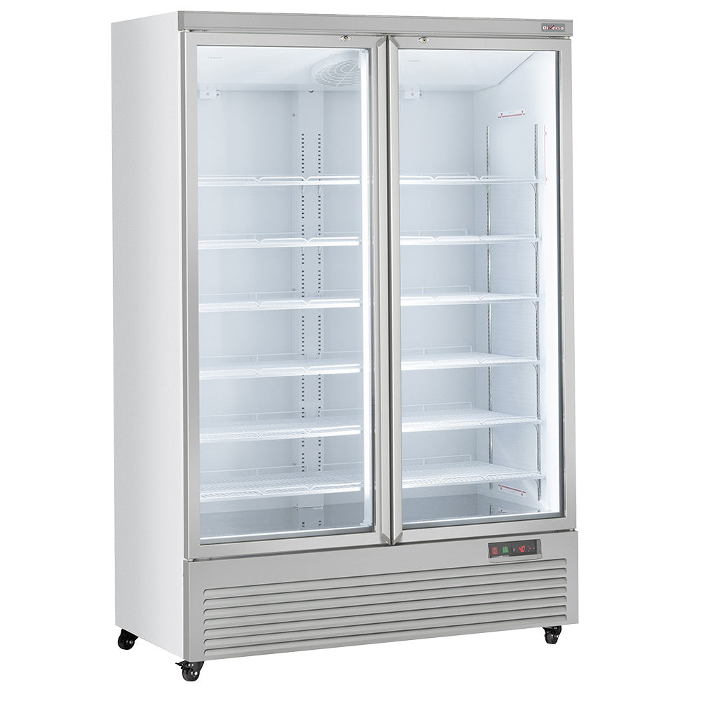 Light Gray Diverso WR-VP99-2W Vertical fridge showcase, 2 doors, 1085 liters - WHITE - Contact Us For Availability