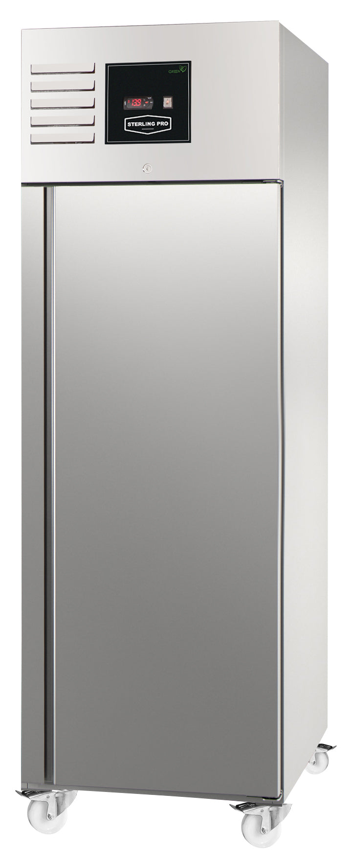 Gray Sterling Pro GRADED Green SPI700R Single Door Right Hinged Gastronorm Fridge Cabinet, 700 Litres - Out Of Stock