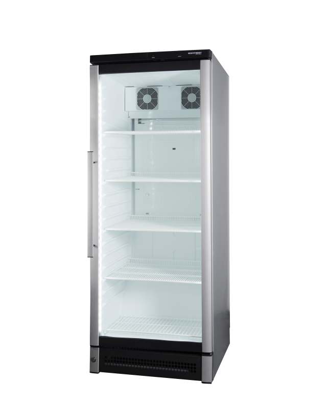 Gray Vestfrost M 150 Glass Single Door Upright Fridge, 306 Litres - Low Stock