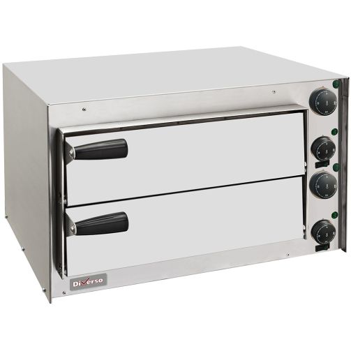 Light Gray Diverso WR-PZ35-PX Pizza oven 350 mm, double chamber - Contact Us For Availability