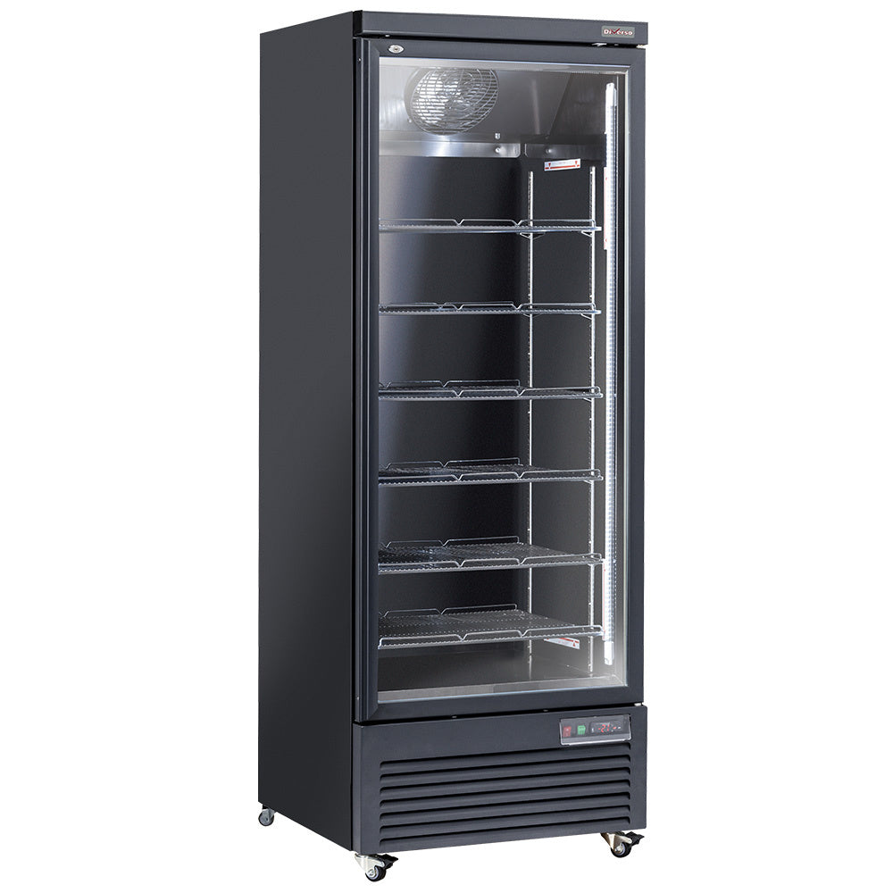 Dark Slate Gray Diverso WR-VP56-1B Vertical fridge showcase, 1 door, 615 liters - BLACK - Contact Us For Availability