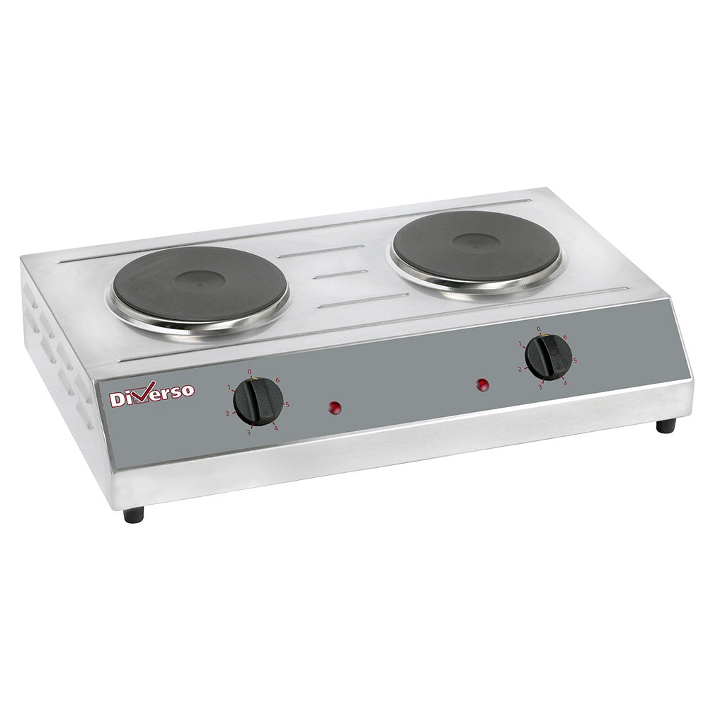 Gray Diverso WR-RTD-2E Table top electric stove, 2 plates Ø 190mm - Contact Us For Availability