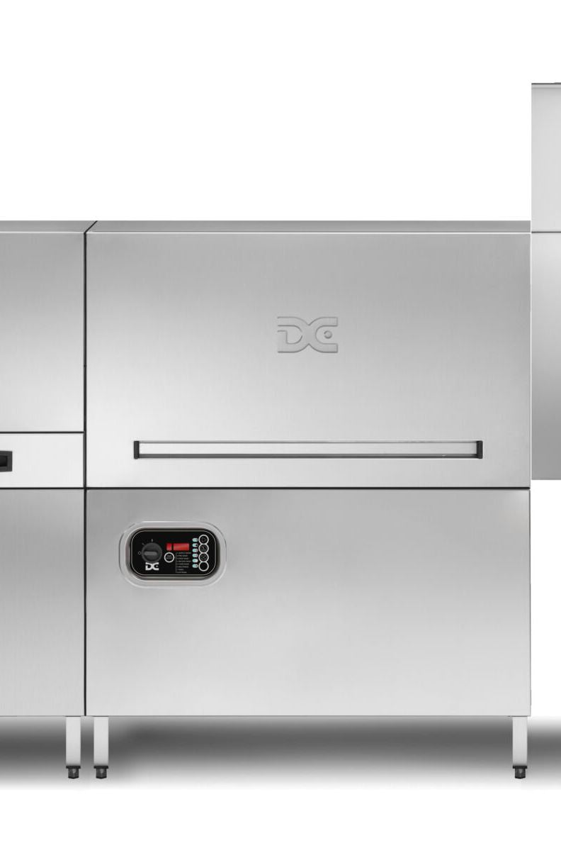 Gray DC DCX500A Rack Conveyor Range 500mm Basket Passthrough Commercial Dishwasher - 18 Plates - Contact Us For Availability