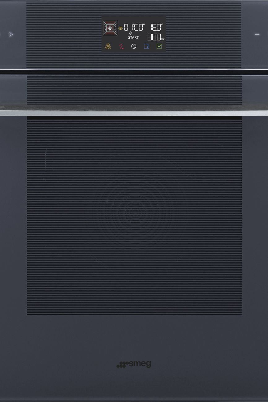 Dark Slate Gray SMEG Linea Galileo SpeedwaveXL Microwave Assisted Vapour Oven