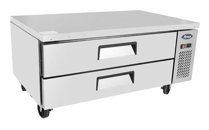 Light Gray Atosa MGF8451GR 2 Drawer Refrigerated Chef Base 235 Litres, 6 x 1/1GN - Contact Us For Availability