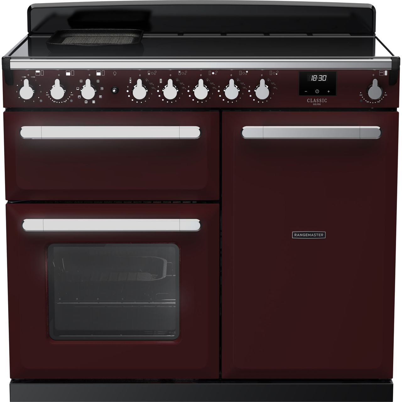 Black Rangemaster Estel Deluxe 90 Range Cooker, 900 mm
