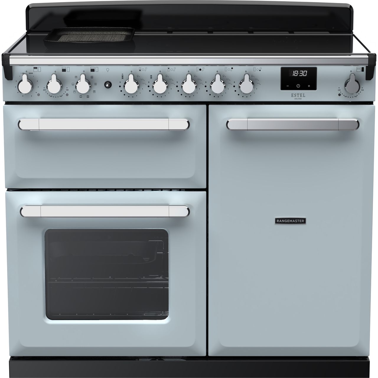 Dark Gray Rangemaster Estel Deluxe 100 Range Cooker, 994 mm