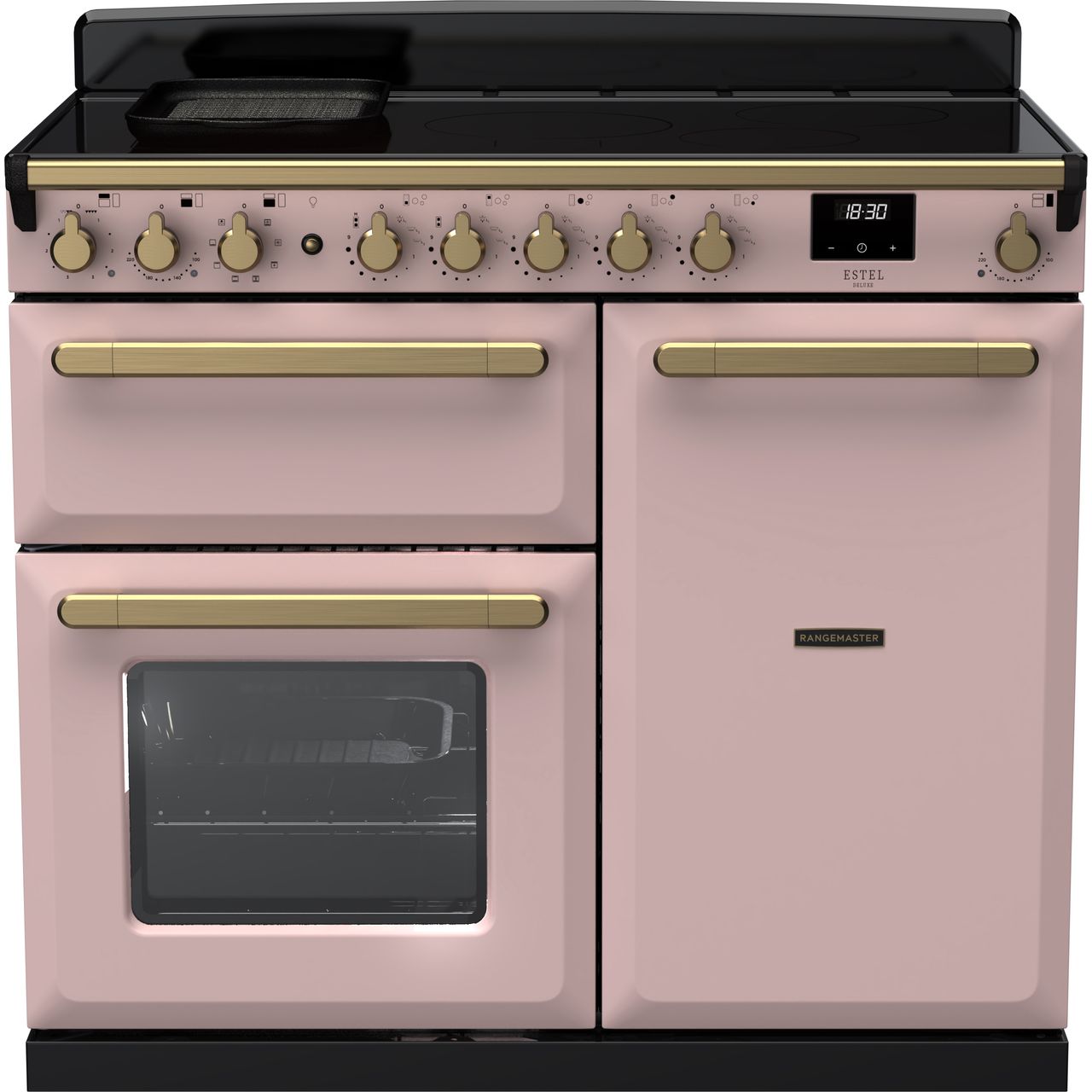 Dark Gray Rangemaster Estel Deluxe 100 Range Cooker, 994 mm