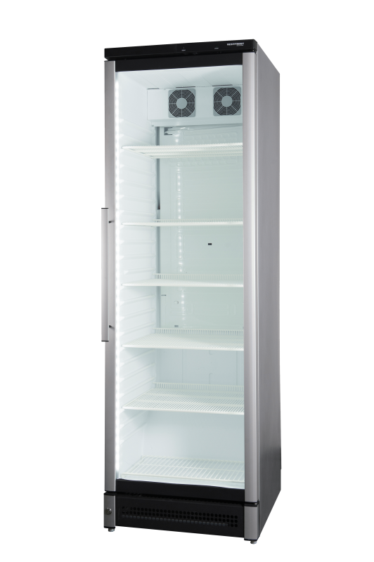 Gray Vestfrost GRADED M 180 Glass Single Door Upright Fridge, 381 Litres - Out Of Stock