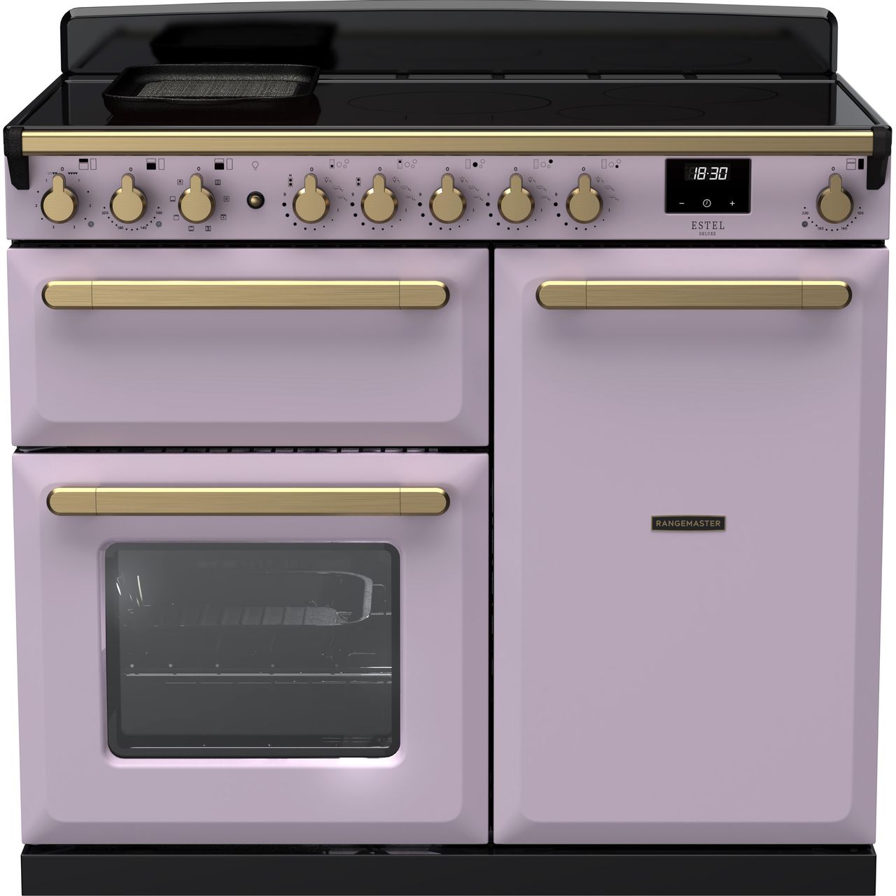 Dark Gray Rangemaster Estel Deluxe 100 Range Cooker, 994 mm