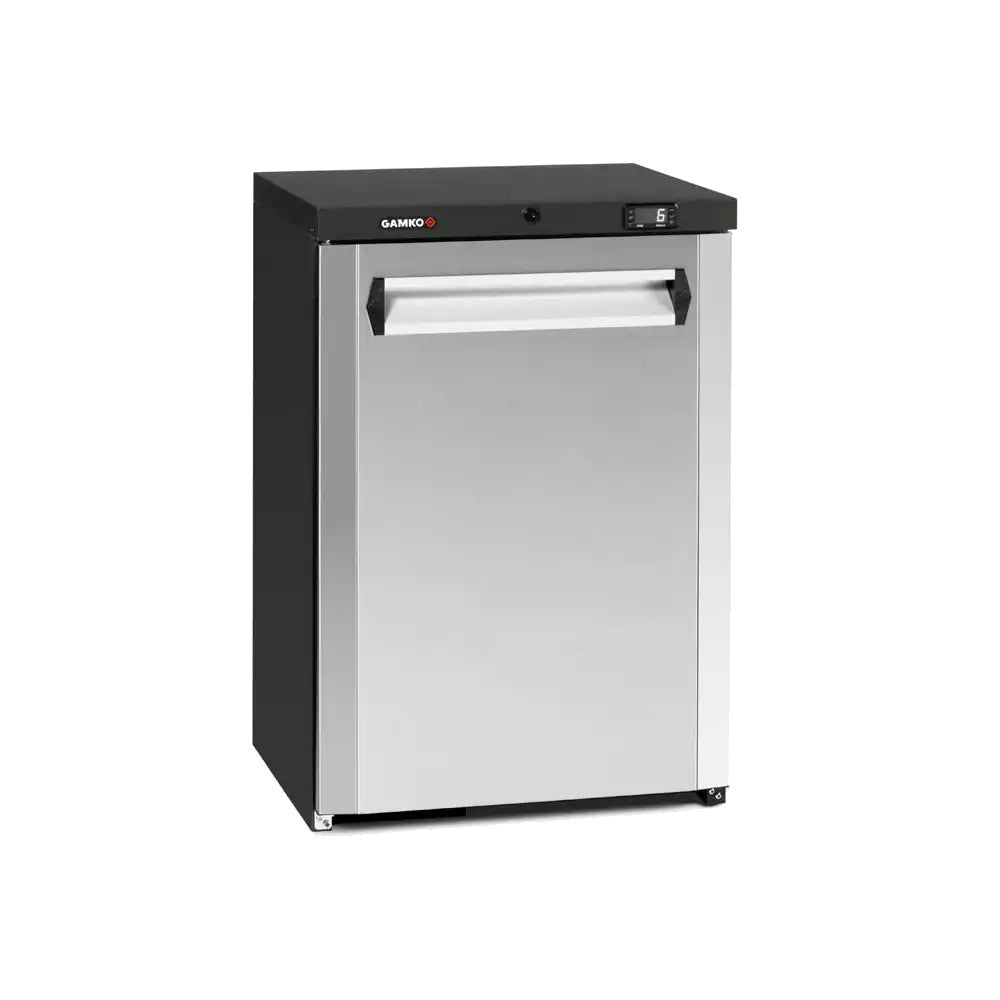 Gray Gamko LG3-150LCS Maxiglass Low Height Stainless Steel Door Bottle Cooler, 125 Litres - Contact Us For Availability