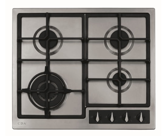Dark Gray HG6351SS Four burner gas hob