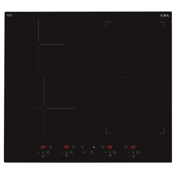 Black HN6732FR Four zone induction hob