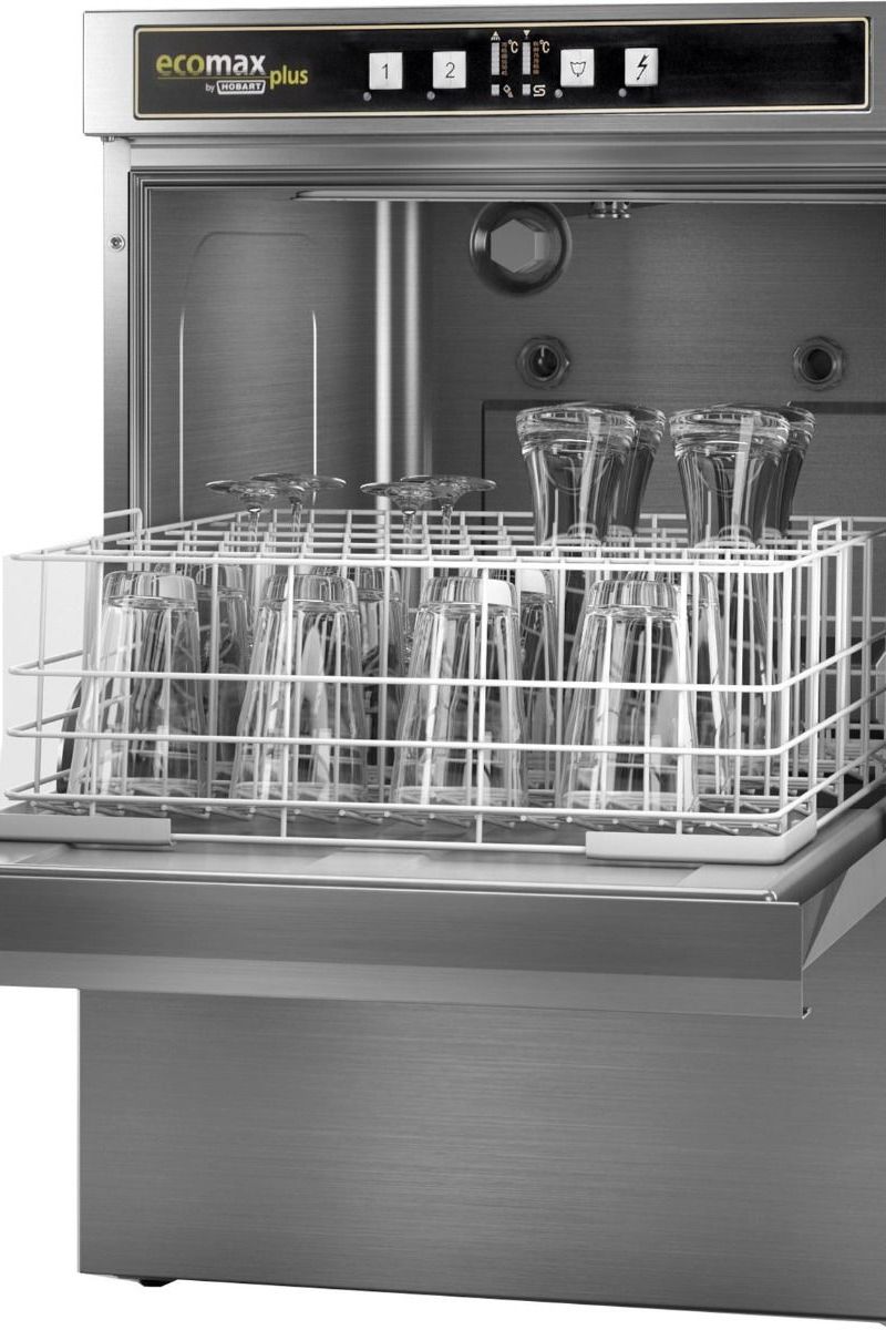 Dim Gray Hobart Ecomax G515-10D 500mm Basket Frontloading Commercial Glasswasher with Drain Pump, 25 Pint Capacity - Contact Us For Availability