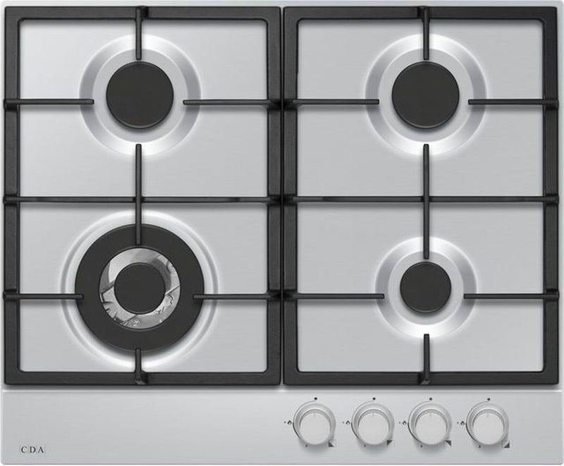 Gray HPG6200SS CDA 60cm 4 Burner Gas Hob
