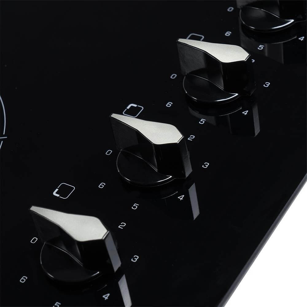 Black HC6212FR Four zone ceramic hob