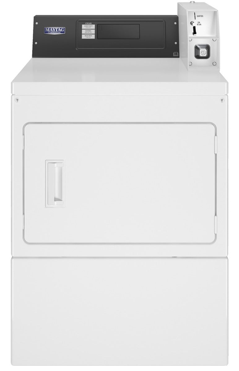 Lavender Maytag MDE20PDFGW American-Style Coin Drop Ready Electric Vented Dryer, 10.5kg - Contact Us For Availability