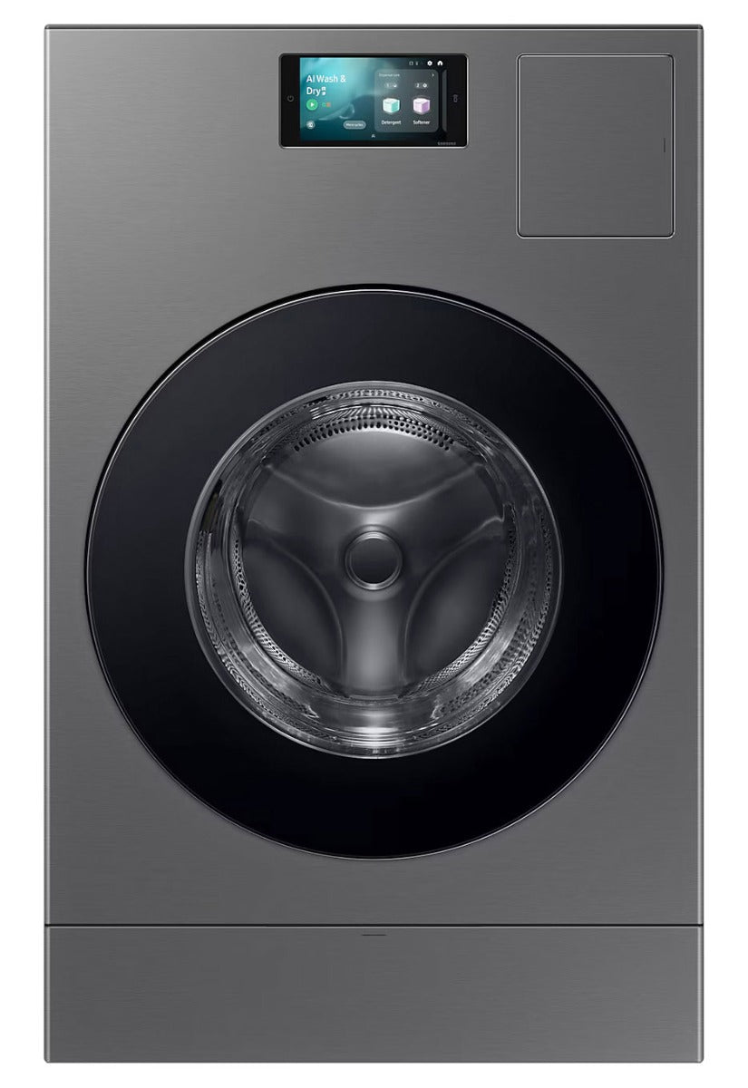 Dim Gray Samsung WD18DB8995BZT1 Bespoke AI All-in-One Heat Pump Washer Dryer, 18/11kg - In Stock